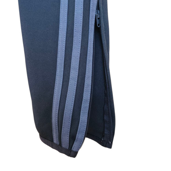 Adidas Sweatpants Athletic Soccer Ankle Zippers Grey Youth Boy's Medium - Picture 4 of 9